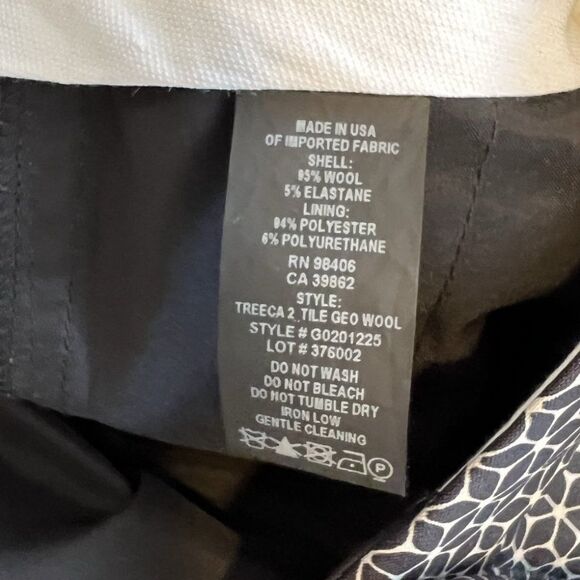 Theory Treeca 2 Tile Geo Wool Dress Pants - Picture 7 of 8